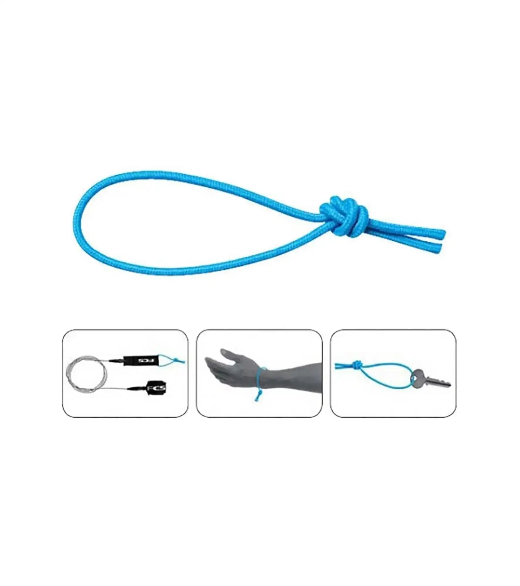 FCS Surf Aid Charity Glas mit 150 blauen Leash Ropes