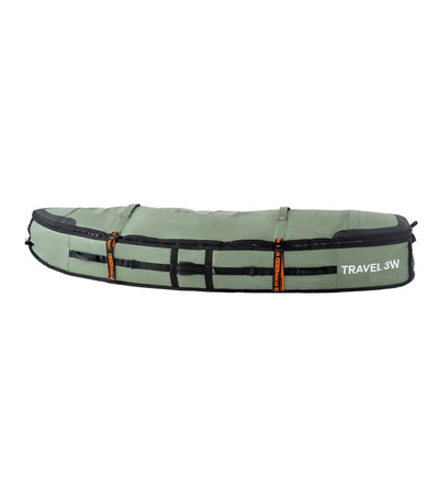FCS Travel 3 Wheelie Shortboard / Fish Board Bag GO-Light