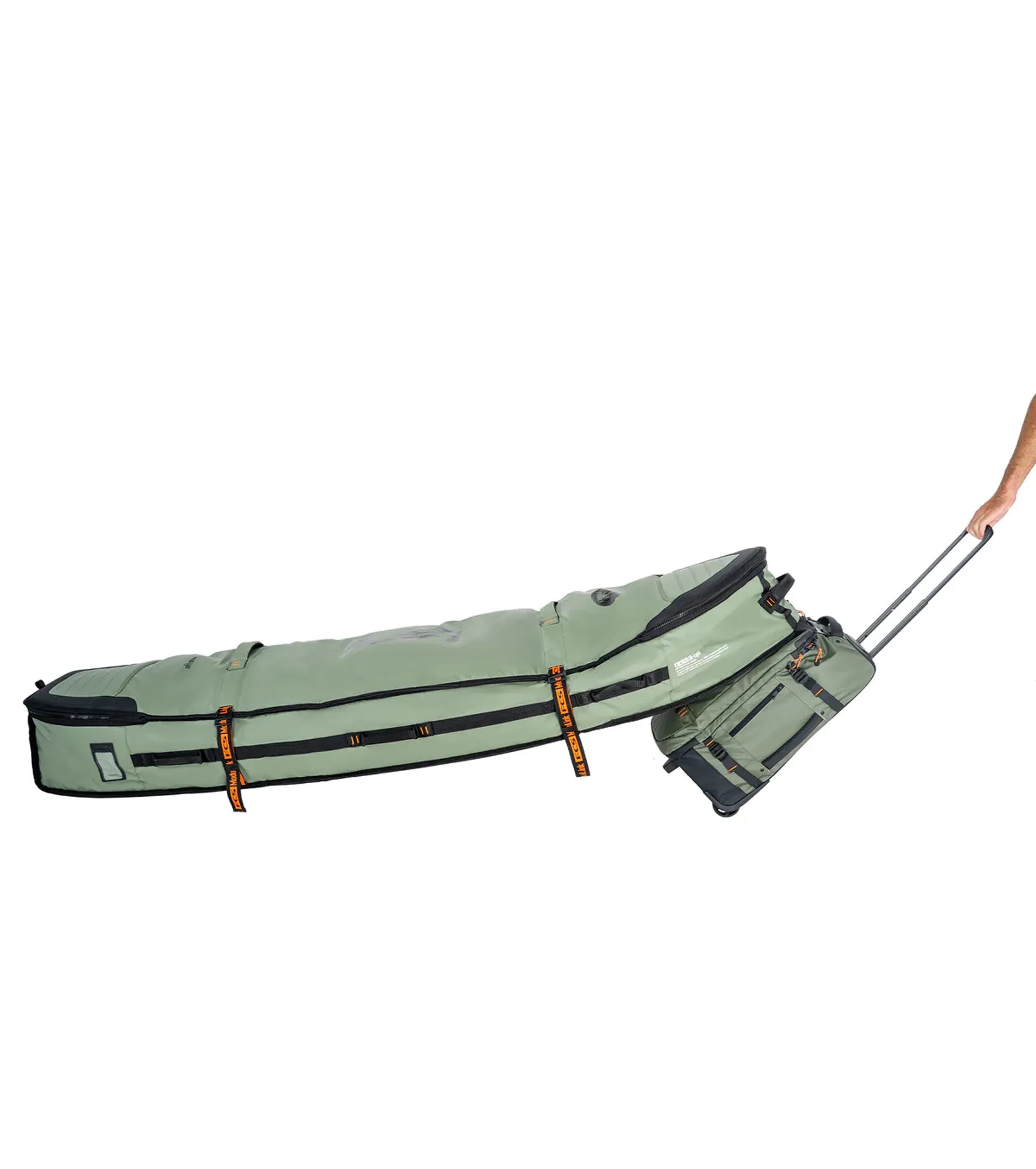 FCS Travel 3 Wheelie Shortboard / Fish Board Bag GO-Light