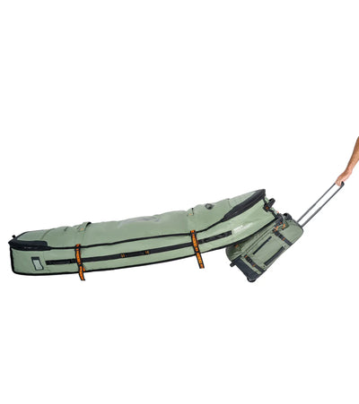 FCS Travel 3 Wheelie Shortboard / Fish Board Bag GO-Light
