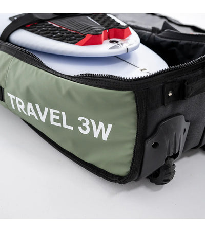 FCS Travel 3 Wheelie Shortboard / Fish Board Bag GO-Light