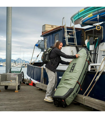 FCS Travel 3 Wheelie Shortboard / Fish Board Bag GO-Light