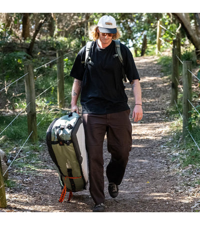 FCS Travel 3 Wheelie Shortboard / Fish Board Bag GO-Light