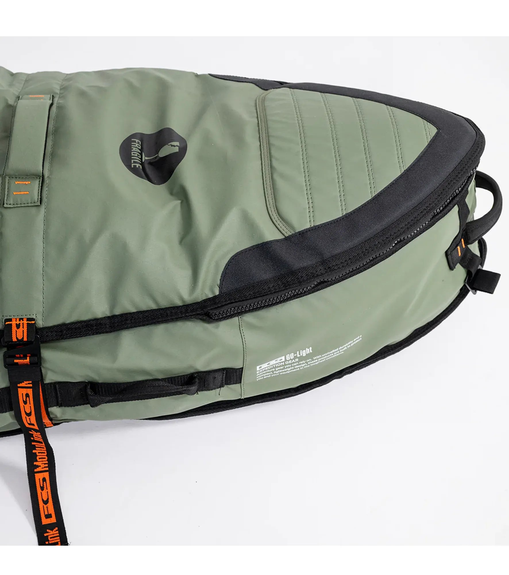 FCS Travel 2 Wheelie Longboard Board Bag GO-Light