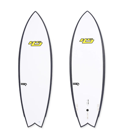 Haydenshapes Misc FF - FCS II - 2 + 1 Fin - Yellow Logo