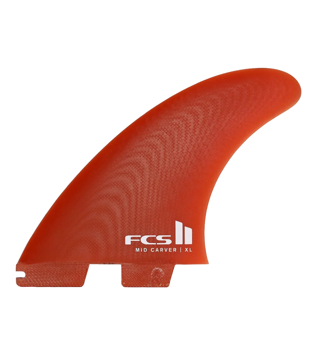 FCS II Mid Carver Performance Glass Thruster Fins - Burnt Orange