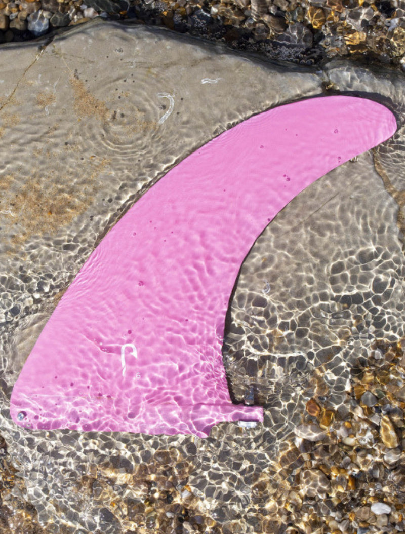 9.0 longboard single fin - Pink fiberglass