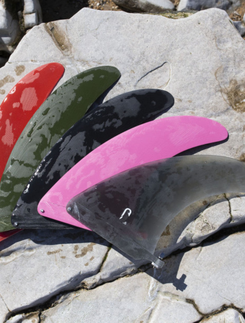 9.0 longboard single fin - Pink fiberglass