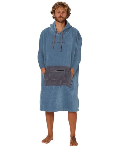 Mens Surf Essential L/S Hooded Poncho