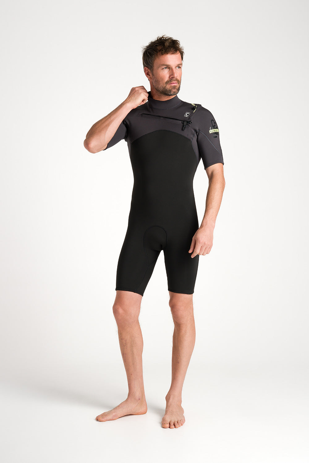 NuWave Session Lite 2:2 Chest Zip Heren Shorti