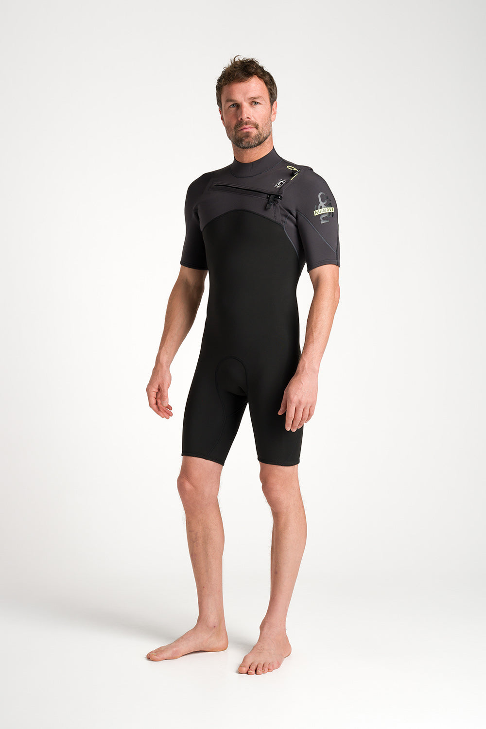 NuWave Session Lite 2:2 Chest Zip Heren Shorti