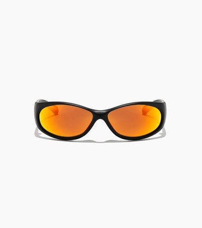 Ritual Vision - Demon Speed - Matte Black / Reflective Orange - Gepolariseerd - Zonnebril