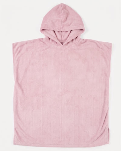 Script Hooded Mini Poncho