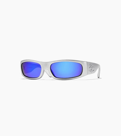 Ritual Vision - Parasite - Matte Chrome / Blue Reflective - Gepolariseerd - Zonnebril