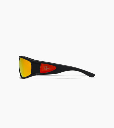 Ritual Vision - The Vacationer - Matte Black / Orange Reflective - Gepolariseerd - Zonnebril