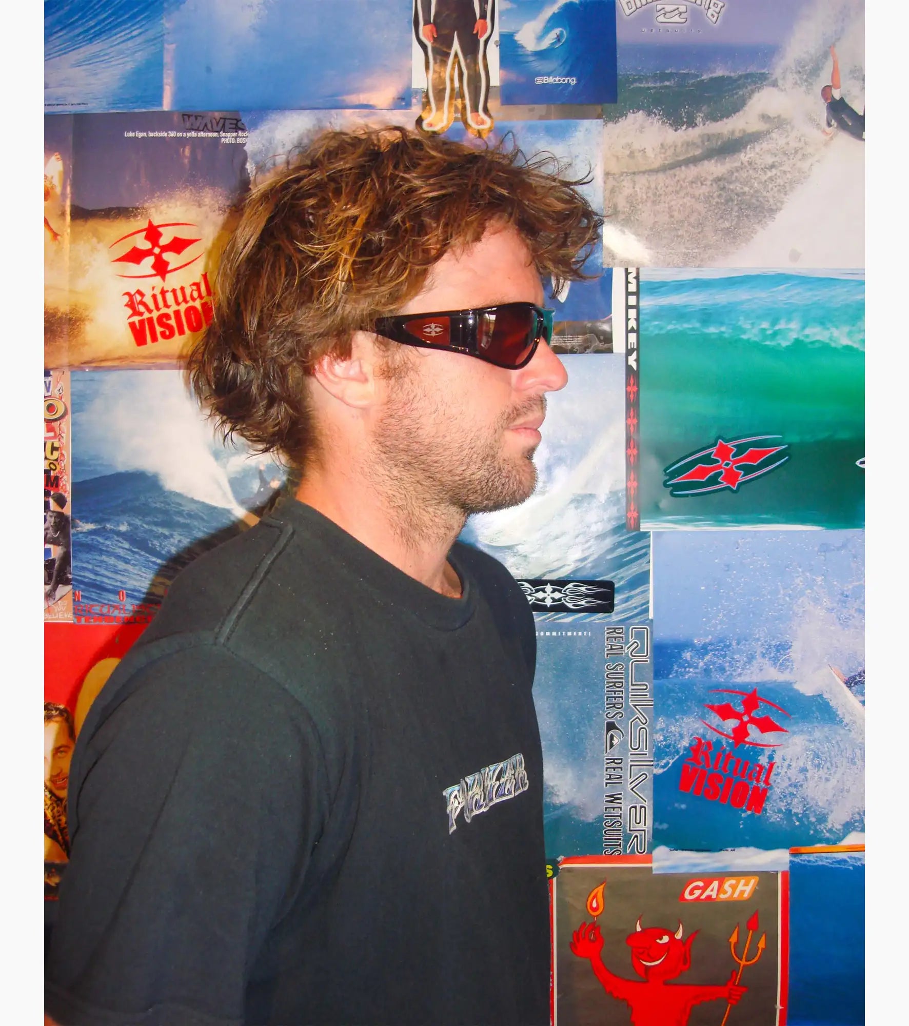 Ritual Vision - The Vacationer - Matte Black / Orange Reflective - Gepolariseerd - Zonnebril