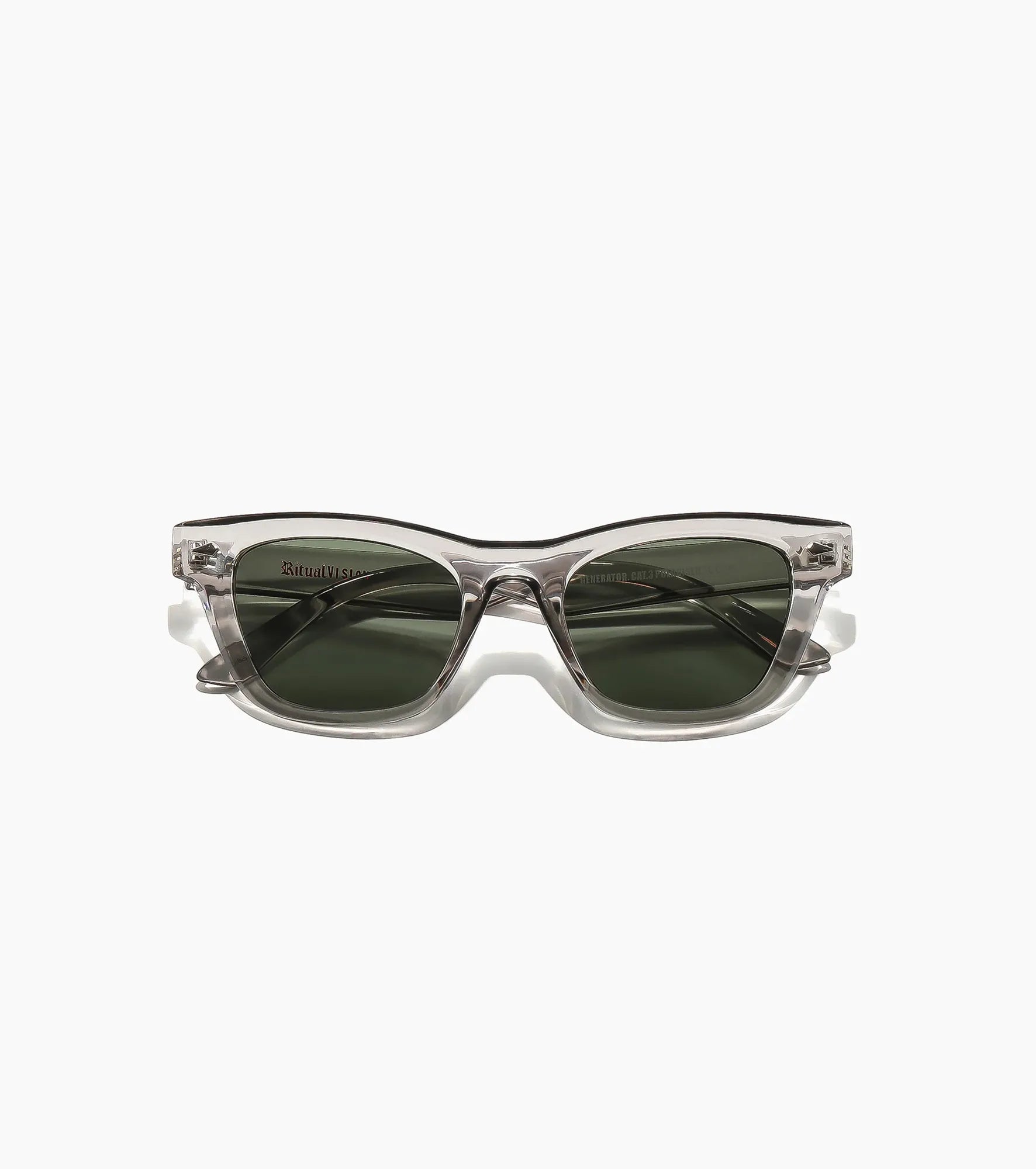 Ritual Vision - Generator - Crystal Smoke / Dark Green - Gepolariseerd - Zonnebril