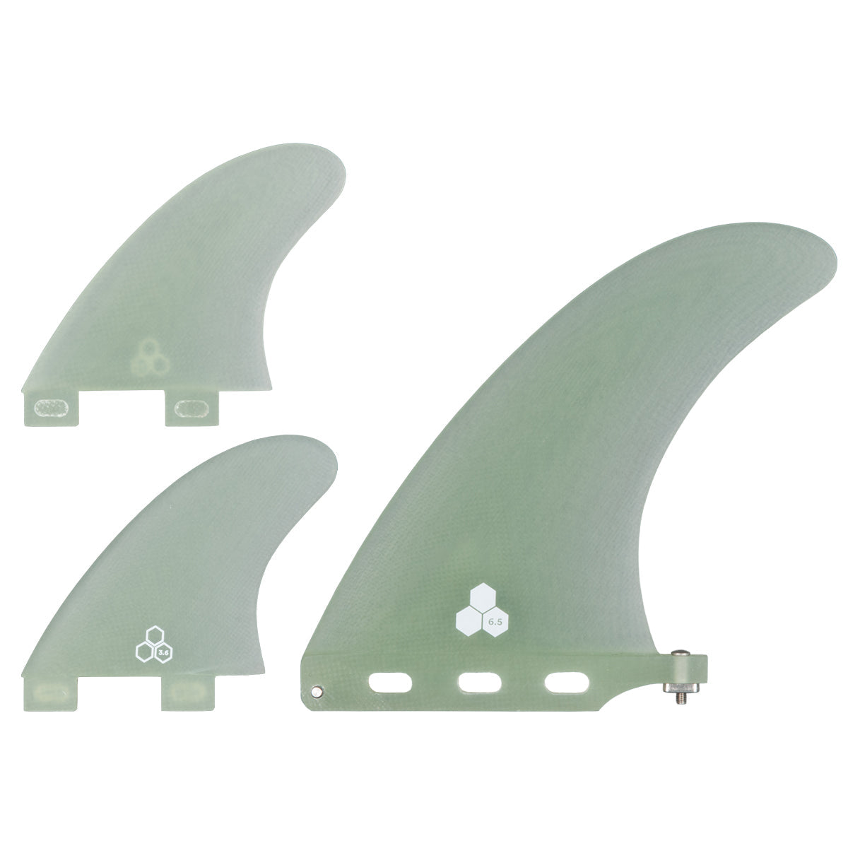Al Merrick Fin Set CI Mid 2+1 - 3.6 X2 Trailers