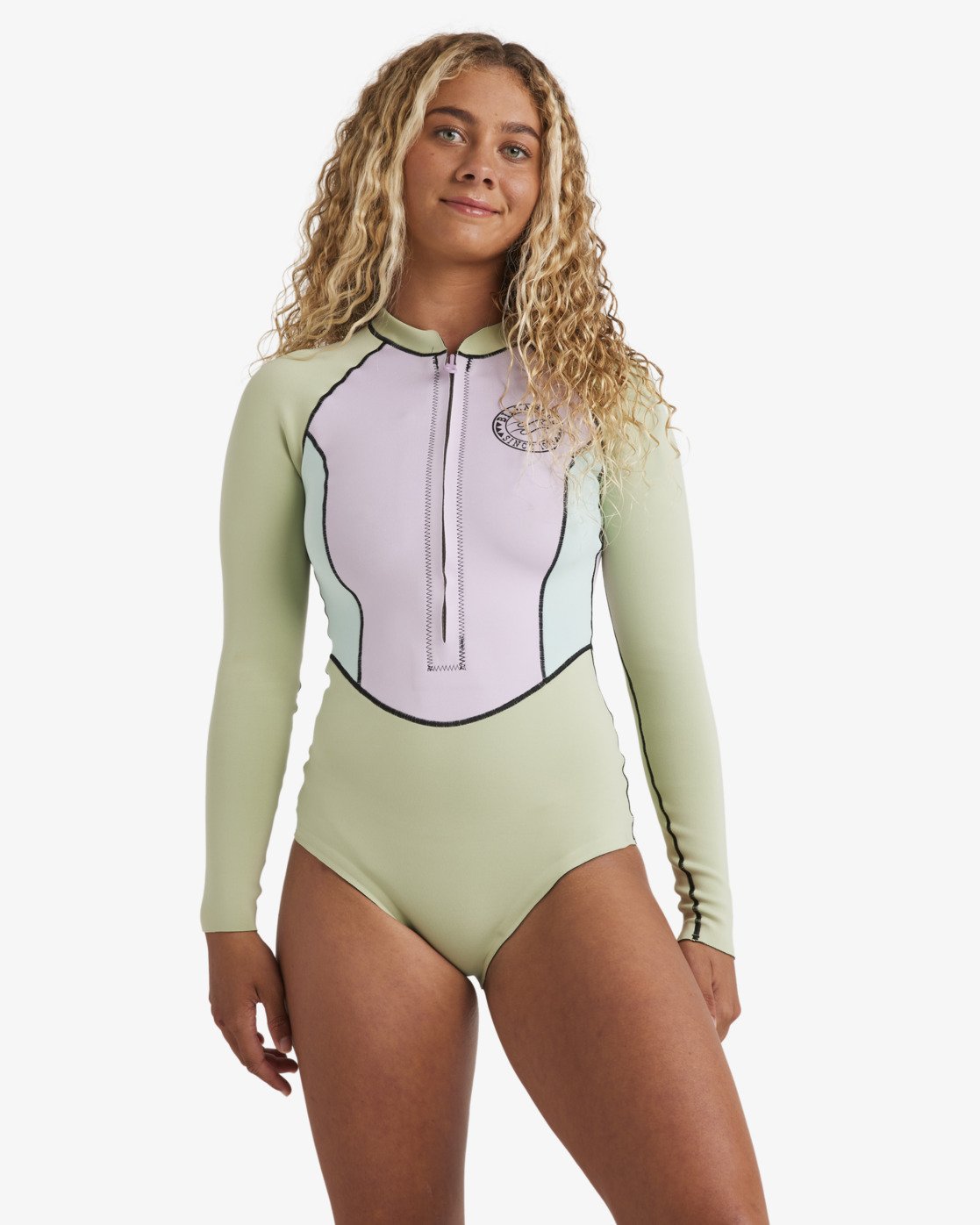 1/1 mm Salty Dayz Natural Light - Wetsuit met borstrits voor dames