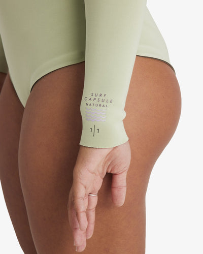 1/1 mm Salty Dayz Natural Light - Wetsuit met borstrits voor dames