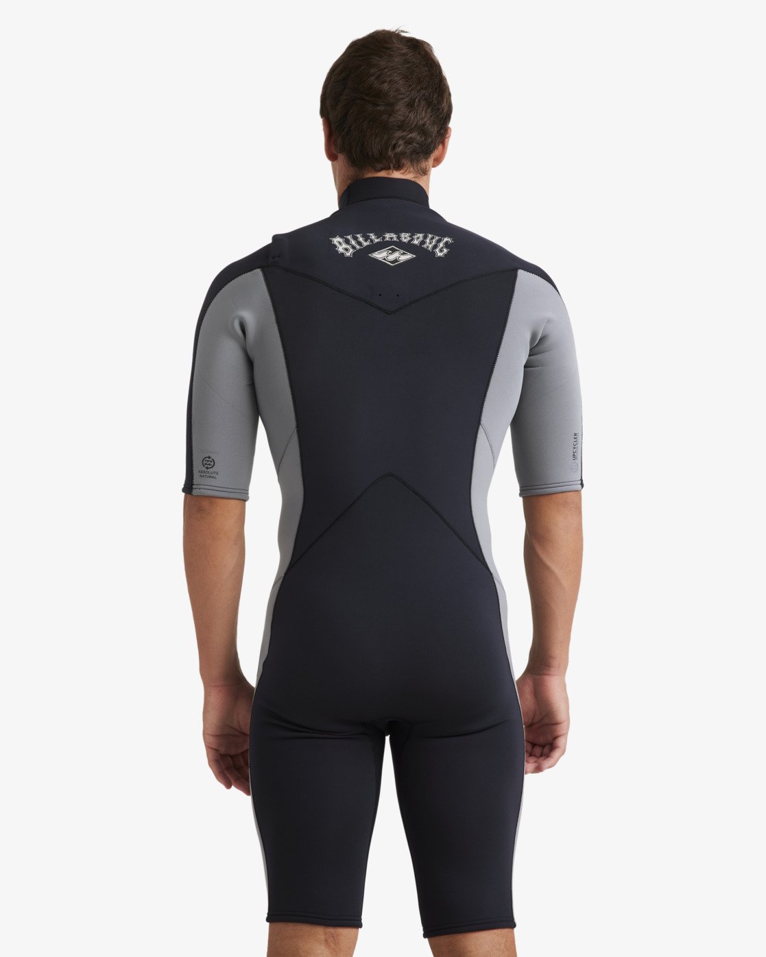 Billabong 2/2mm Absolute Natural - Short Sleeve Springsuit with Front Zip For Men