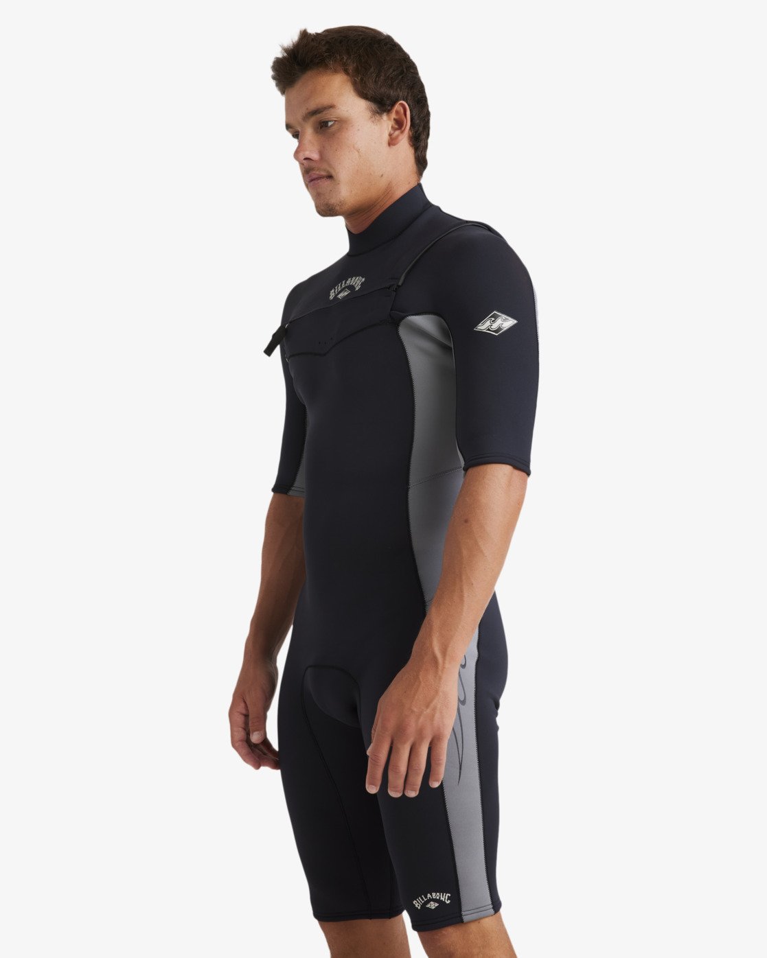 Billabong 2/2mm Absolute Natural - Short Sleeve Springsuit with Front Zip For Men