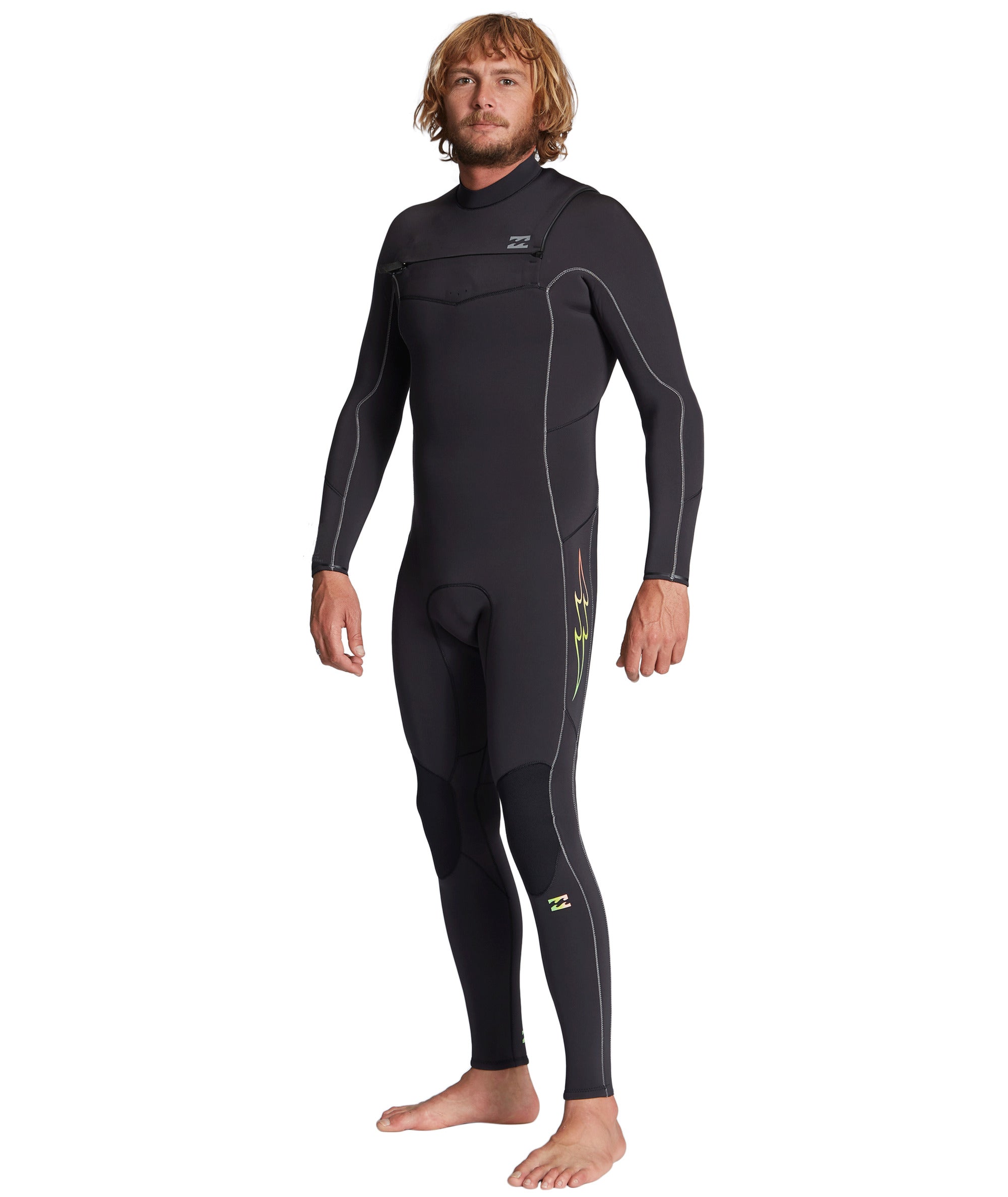 Billabong 3/2mm Absolute - Chest Zip Wetsuit for Men