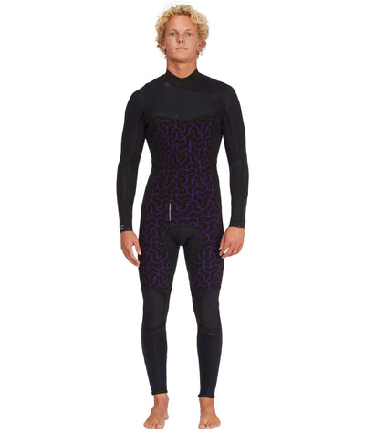 Billabong 3/2mm Absolute - Chest Zip Wetsuit for Men