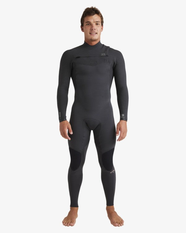 Billabong 4/3mm Revolution Natural - Chest Zip GBS Wetsuit for Men
