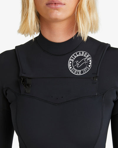 4/3 mm Salty Dayz Natural - Wetsuit met borstrits voor dames