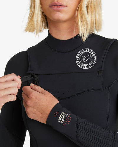 4/3 mm Salty Dayz Natural - Wetsuit met borstrits voor dames