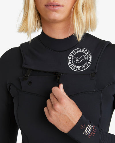 4/3 mm Salty Dayz Natural - Wetsuit met borstrits voor dames