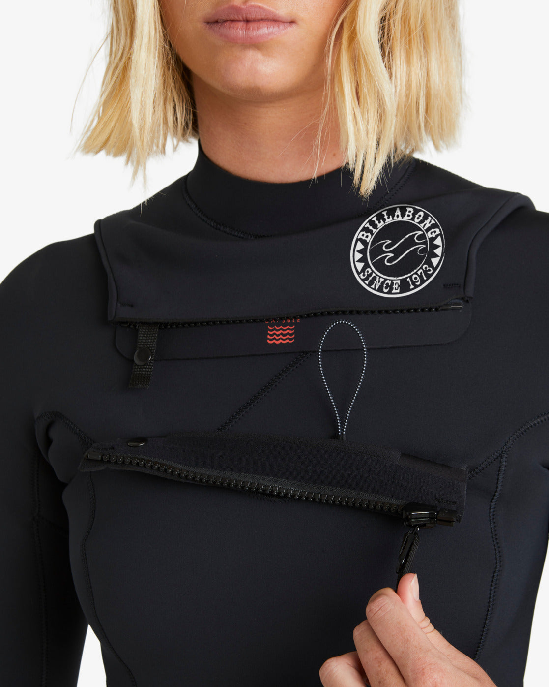 4/3 mm Salty Dayz Natural - Wetsuit met borstrits voor dames