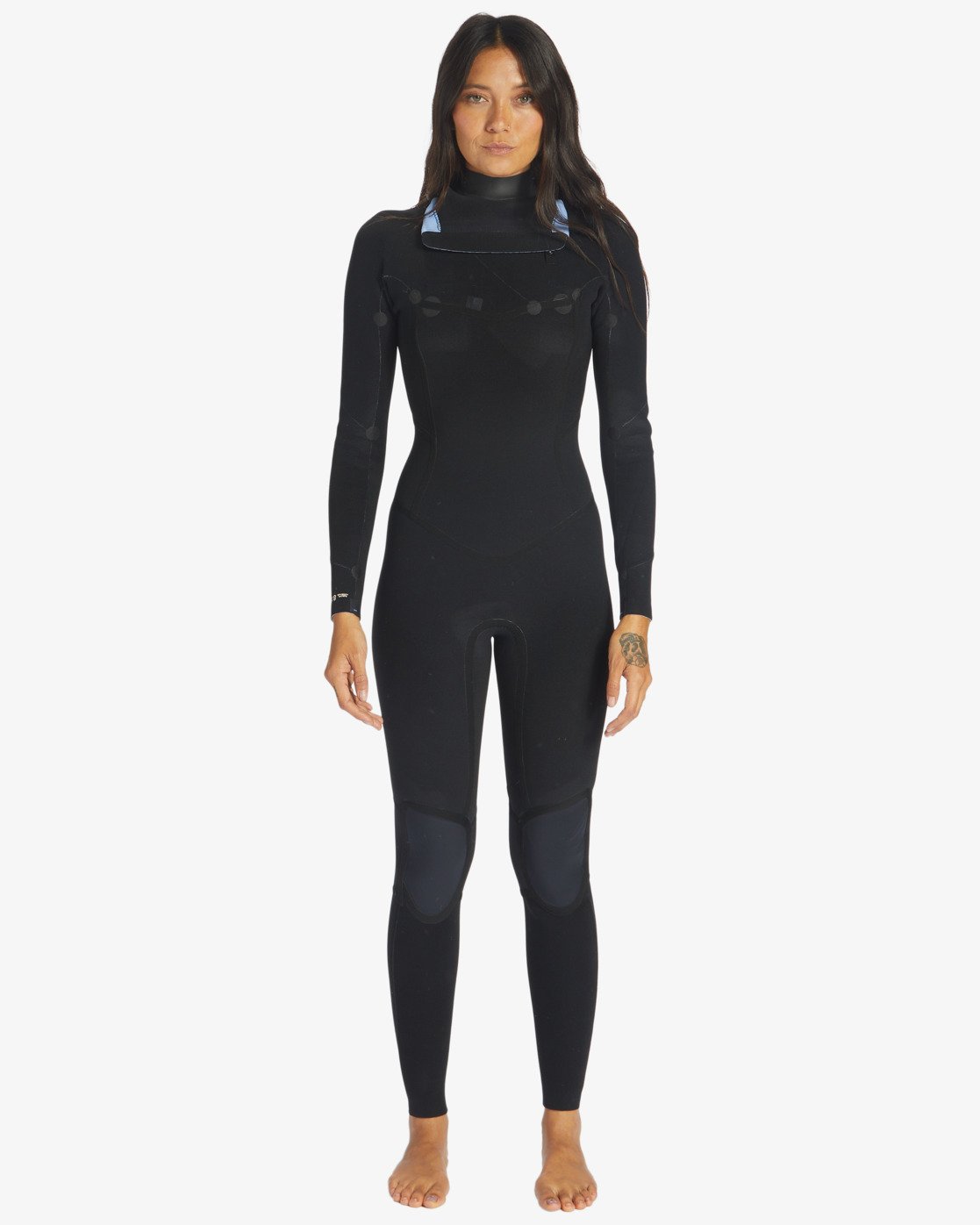 4/3 mm Salty Dayz Natural - Wetsuit met borstrits voor dames