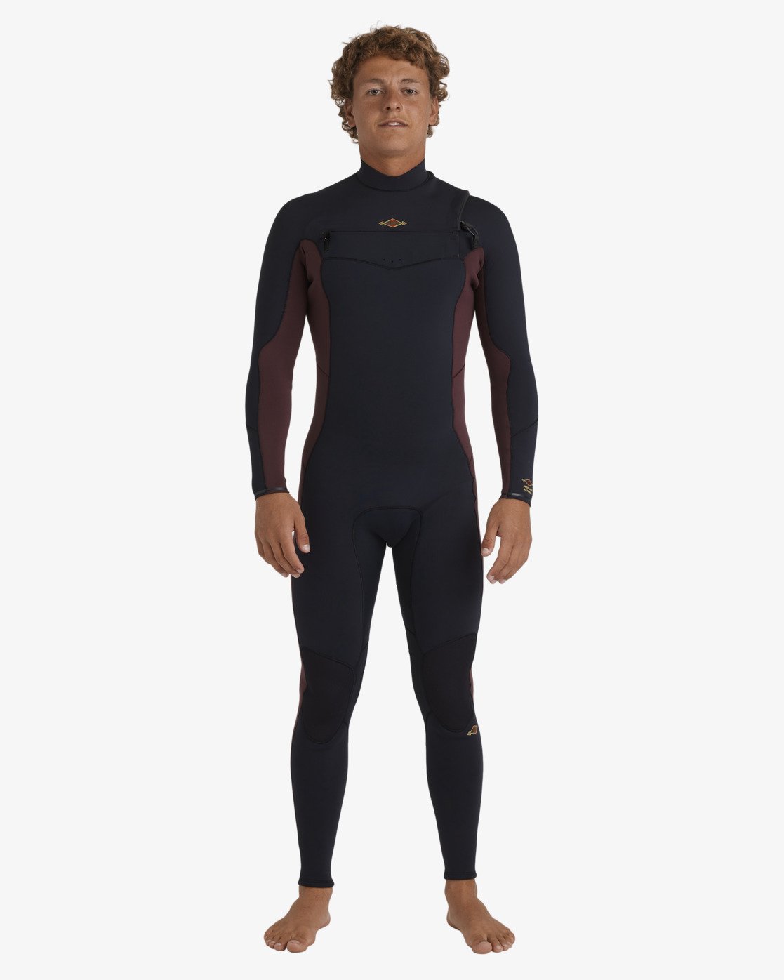 4/3mm Absolute Natural - Wetsuit met een Borstrits voor Heren