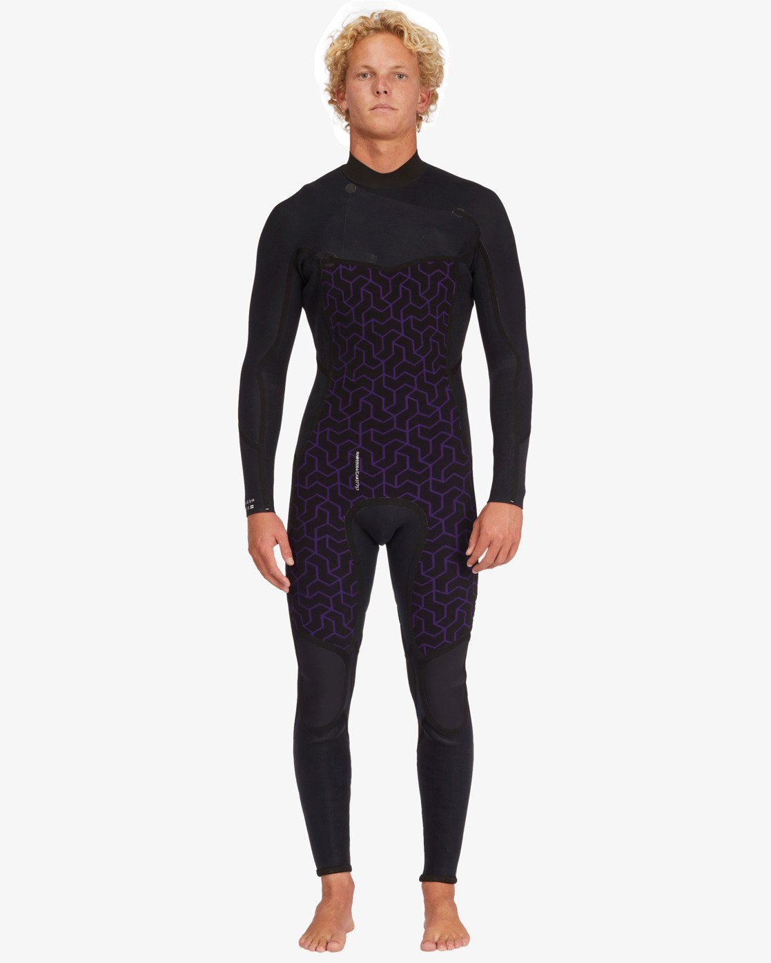 4/3mm Absolute Natural - Wetsuit met een Borstrits voor Heren