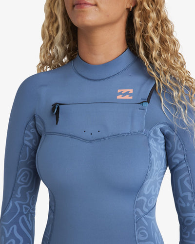 403 Synergy Natural Chest Zip Full - 4/3mm GBS Wetsuit Voor Dames