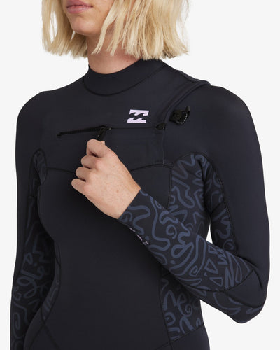 403 Synergy Natural Chest Zip Full - 4/3mm GBS Wetsuit Voor Dames