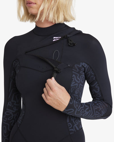 403 Synergy Natural Chest Zip Full - 4/3mm GBS Wetsuit Voor Dames