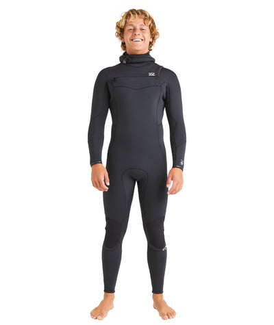 Billabong 5/4mm Absolute Natural - Mens Chest Zip Hooded Winter Wetsuit