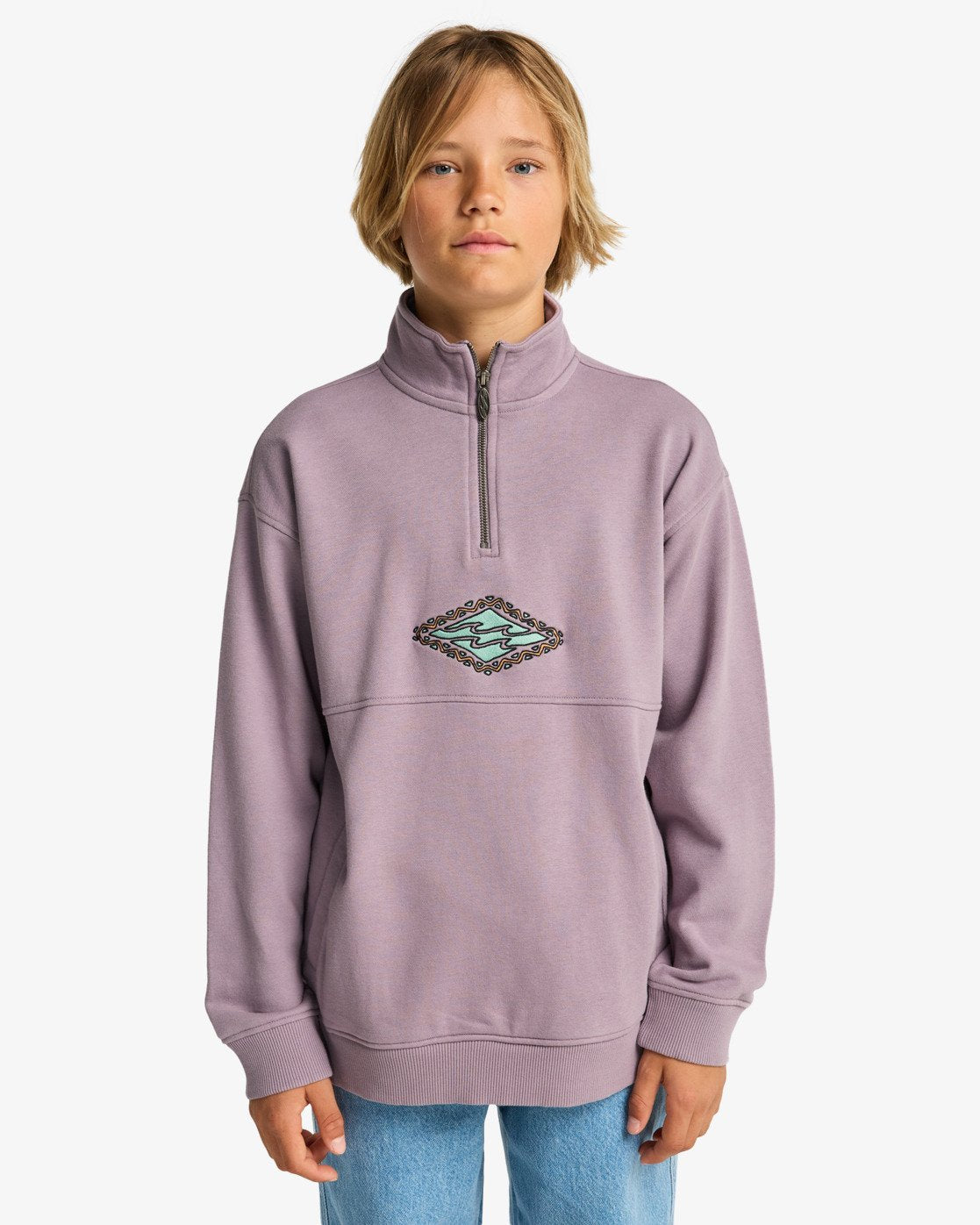Billabong Burleigh - Boys Surf Lifestyle Half Zip Sweater