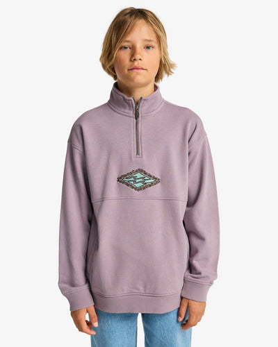 Billabong Burleigh - Boys Surf Lifestyle Half Zip Sweater