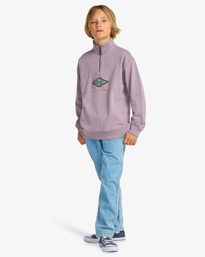 Billabong Burleigh - Boys Surf Lifestyle Half Zip Sweater