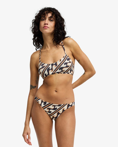 Dark Wave Tropic - Medium Coverage Bikini Bottoms Voor Dames