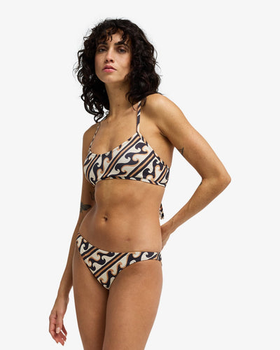 Dark Wave Tropic - Medium Coverage Bikini Bottoms Voor Dames