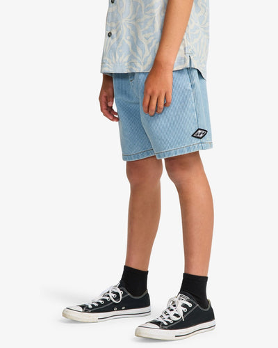 Billabong Larry - Boys Surf Lifestyle Corduroy Shorts