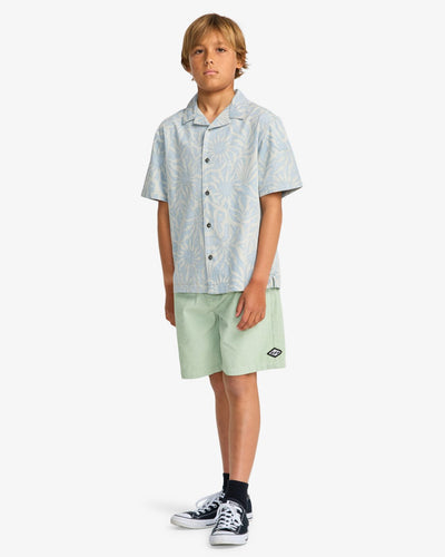 Billabong Larry - Boys Surf Lifestyle Elastic Waist Shorts