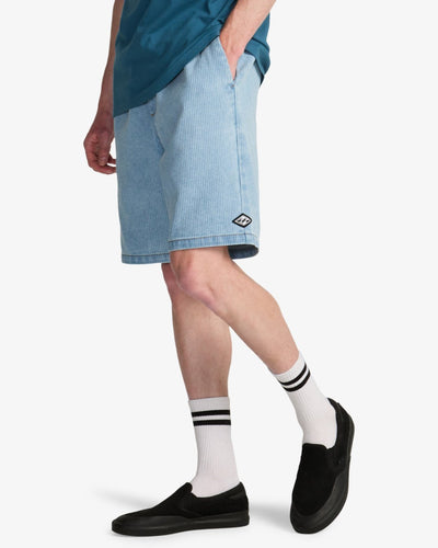 Billabong Larry Cord Denim - Elastic Waist Walkshorts For Men