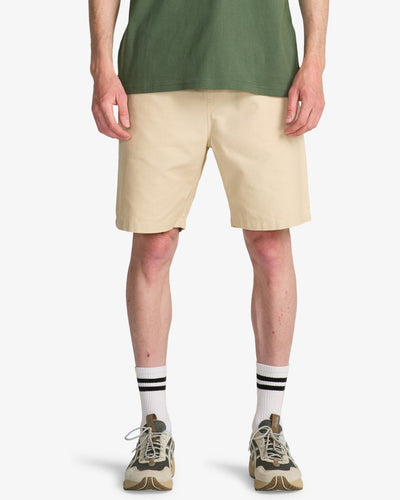 Larry Linen - Elasticated Shorts Voor Heren