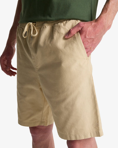 Larry Linen - Elasticated Shorts Voor Heren